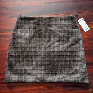Wool mini skirt